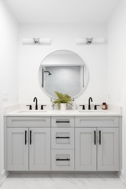 Floating Vanity and Double Sinks